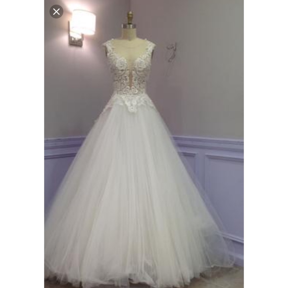 Pnina Tornia Wedding Dress Ball Gown Size 0/2
